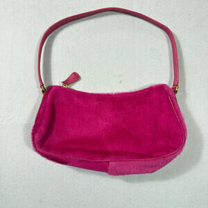 Escada Baguette Pony Hair Pink Purse Handbag y2k 90's